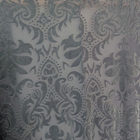 Torrid Sz 1/2 XL Blueish Gray Burnout Fringed Kimono Whimsigoth Witch Fairy SPOT - Picture 10 of 14